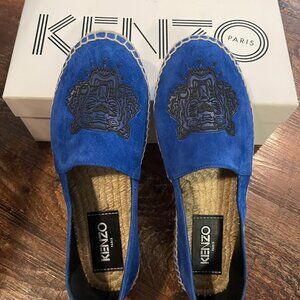 Kenzo Blue Suede Espadrille NEW in Box - 39/9 Female